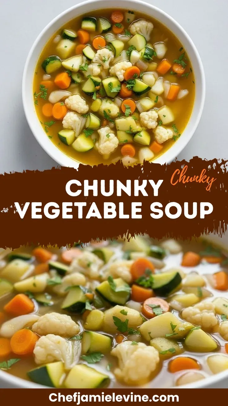 Chunky Vegetable Soup Recipe for Cozy Comfort Chunky Vegetable Soup