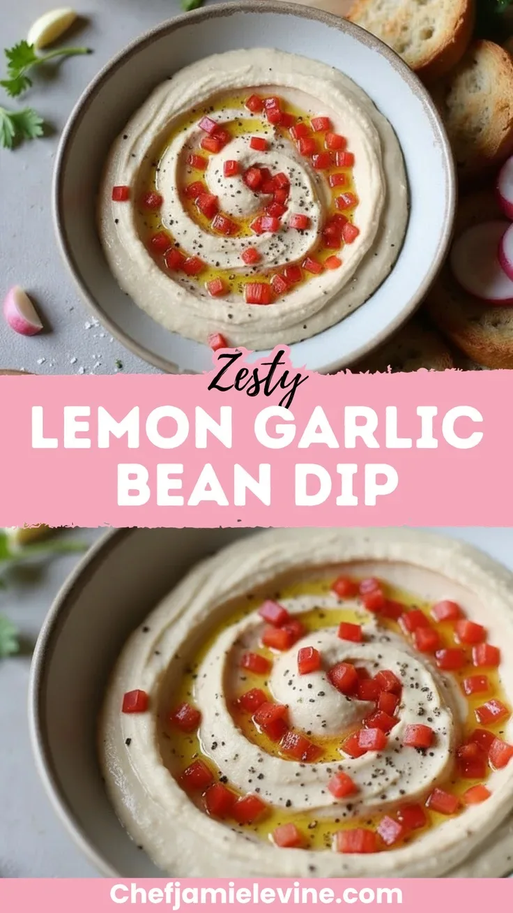Lemon Garlic Bean Dip