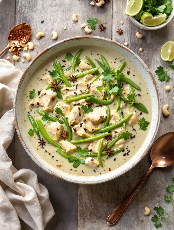 savory white chicken curry